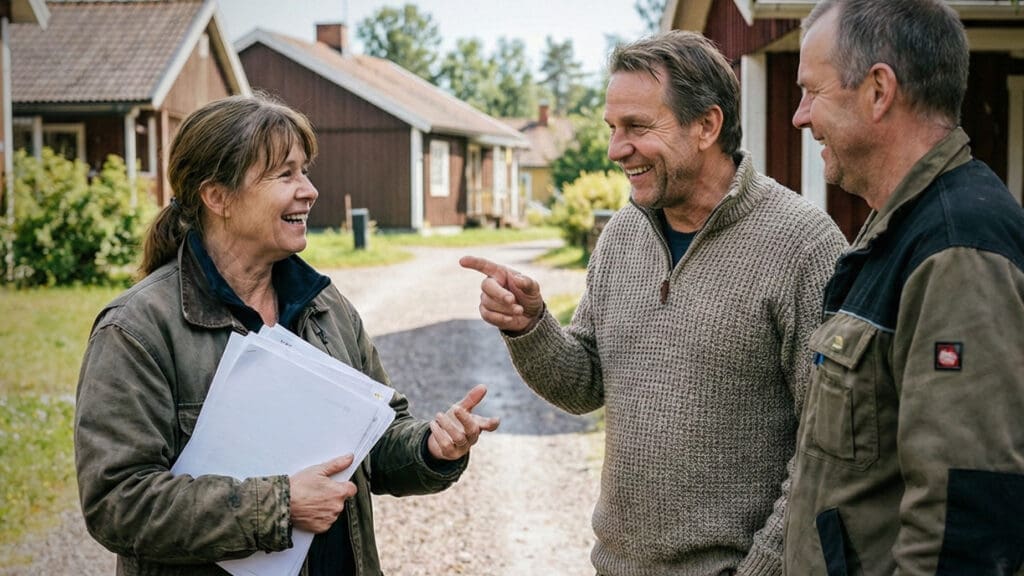 Diskussion om bidrag och anläggningsbeslut för laddbox samfällighet